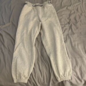 Calvin Klein Kids Light Gray Joggers